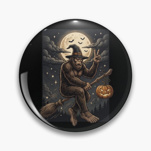 Item preview, Bigfoot Witch Broomstick Halloween Ride designed and sold by Roy & Tiffany.
