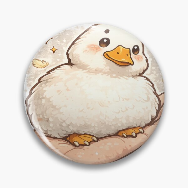 Item preview, Cute Fluffy Round Duckling in Hand designed and sold by ATMAS SHOP.
