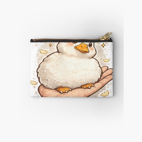Item preview, Cute Fluffy Round Duckling in Hand designed and sold by ATMAS SHOP.
