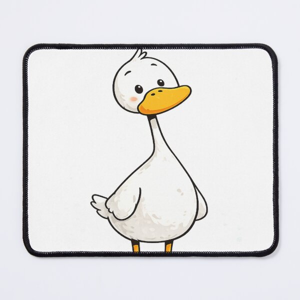 Item preview, Cute Minimalist White Duck Standing Illustration designed and sold by ATMAS SHOP.