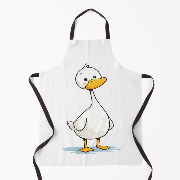 Item preview, Cute Minimalist White Duck Standing Illustration designed and sold by ATMAS SHOP.