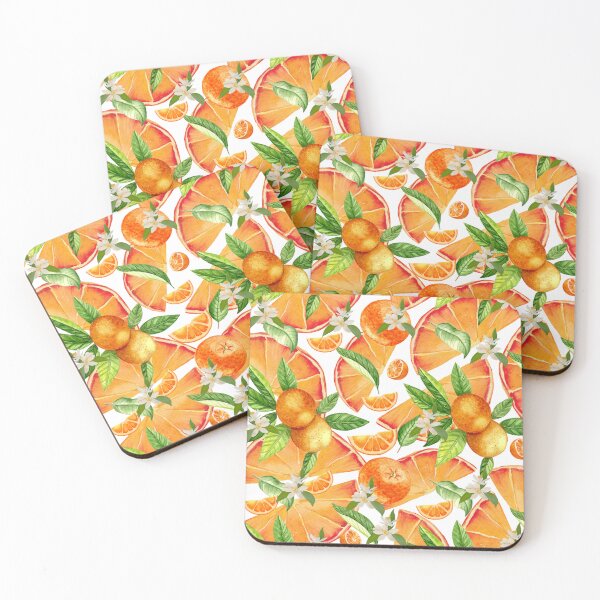 Item preview, Vibrant Watercolor Orange Fruit Seamless Pattern  designed and sold by VibranPalette.