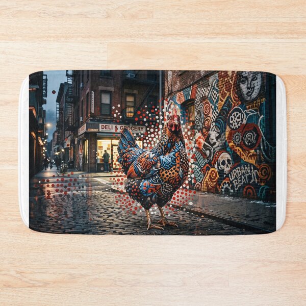 Item preview, Urban Chicken Street Art designed and sold by Home Decor Art.