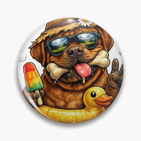 Item preview, French Mastiff Dog Pool Party designed and sold by ttuniques.