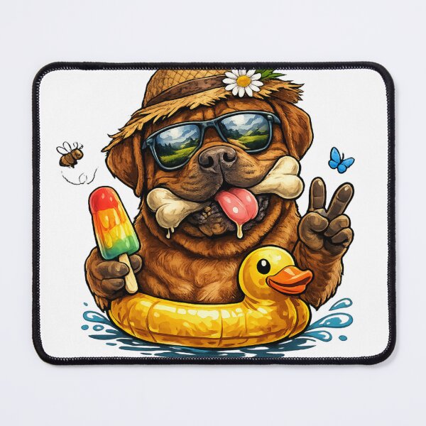 Item preview, French Mastiff Dog Pool Party designed and sold by ttuniques.