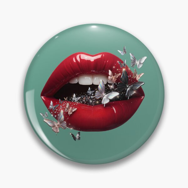 Item preview, Y2K Butterfly Lips designed and sold by LunaSpellStudio.