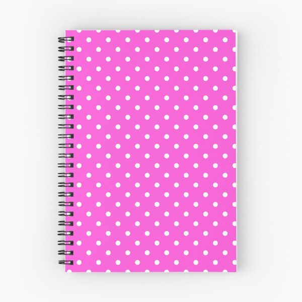 Item preview, Polka Dots Bright Neon Pink and White Pattern designed and sold by kierkegaard.
