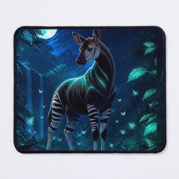 Item preview, Moonlit Okapi – Enchanted Forest Wildlife Fantasy Art designed and sold by DervoTeck2767.