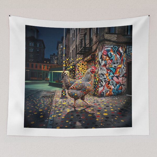 Artikelvorschau, Urban Chicken Street Art entworfen und verkauft von Home Decor Art.