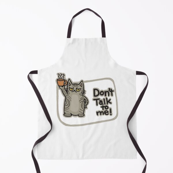 Item preview, Don't Talk To Me | Funny Silver Tabby Grey Cat Design designed and sold by Chibi-NumNum.