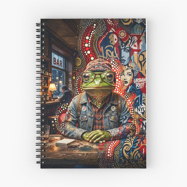 Item preview, Urban Hipster Frog Art designed and sold by Home Decor Art.
