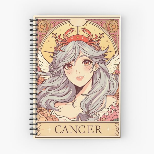 Item preview, Cancer Zodiac Goddess Art | Cancer Energy Celestial Astrology Illustration | Pastel Anime Fantasy Girl | Crab Zodiac Sign | Art Nouveau Horoscope Wall Art | Cancer Birthday Gift designed and sold by RSDigitalPrintDesign.
