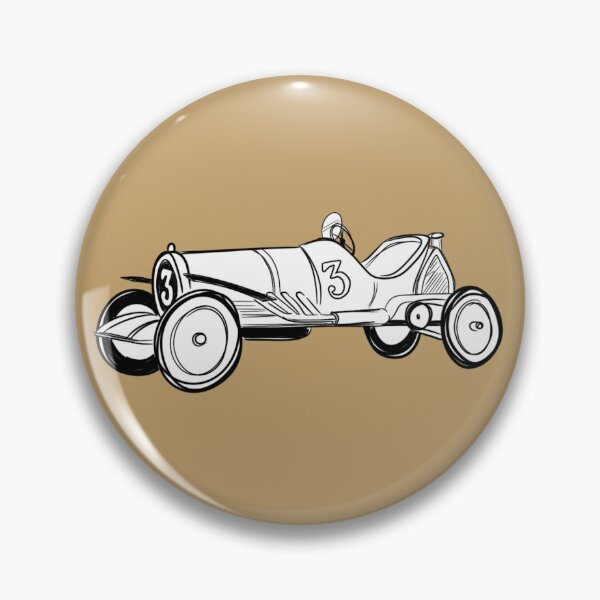 Item preview, Chitty race car black and white designed and sold by TheNuttyDuck.