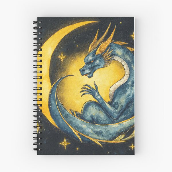 Item preview,  Celestial Crescent Moon Dragon Tarot Art designed and sold by StudioForge.