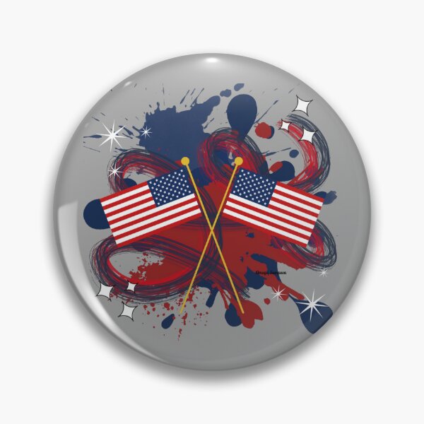 Item preview, USA Flags with paint splatter  designed and sold by artbyomega.