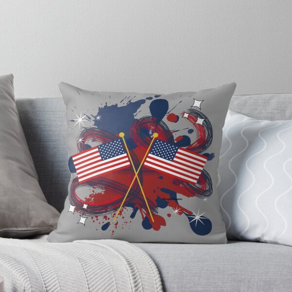 Item preview, USA Flags with paint splatter  designed and sold by artbyomega.