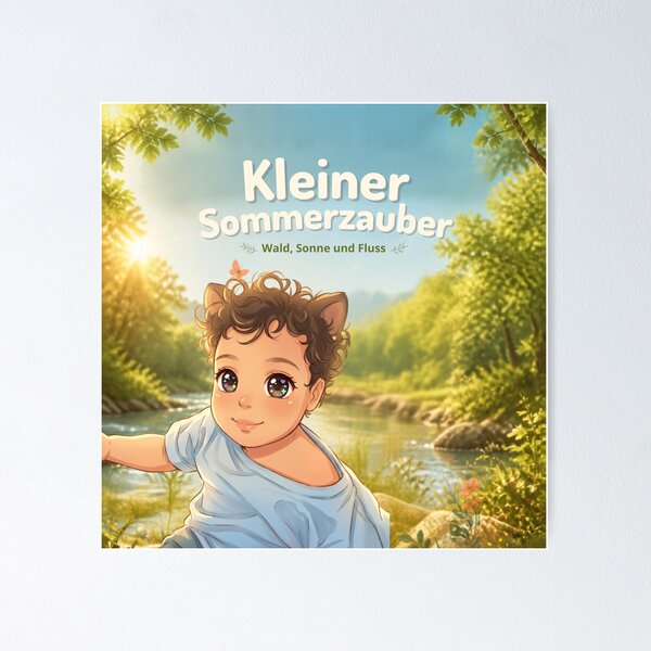 Item preview, Little Summer Magic – Cute Forest River Nature Fantasy Art designed and sold by DervoTeck2767.