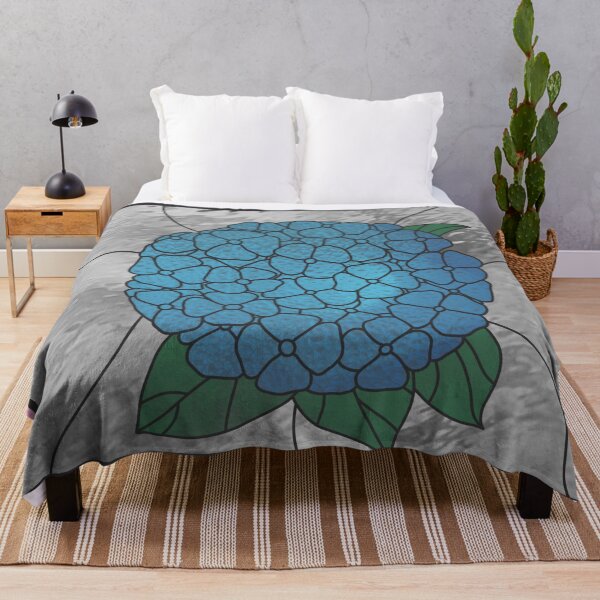 Item preview, Framed stained glass hydrangea designed and sold by DesignsbyElyse.