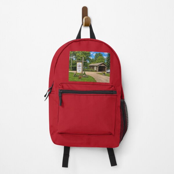 Item preview, Spade Farm Covered Bridge in July designed and sold by gotucoveredart.