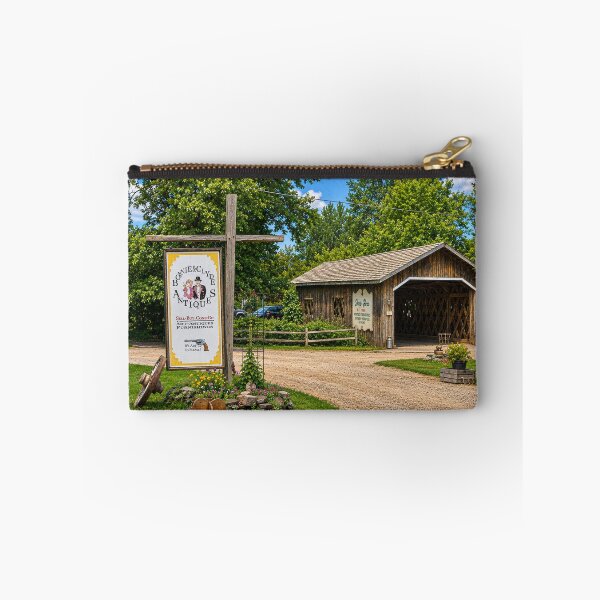 Item preview, Spade Farm Covered Bridge in July designed and sold by gotucoveredart.