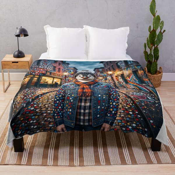 Item preview, Hipster Urban Penguin Art designed and sold by Home Decor Art.