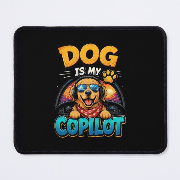 Item preview, Dog Is My Copilot Aviation Golden Retriever designed and sold by SoyLamderma.