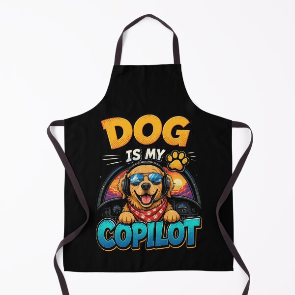 Item preview, Dog Is My Copilot Aviation Golden Retriever designed and sold by SoyLamderma.