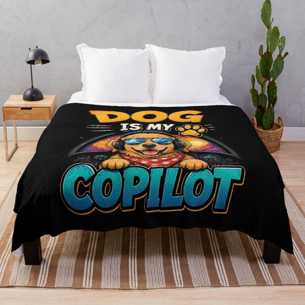 Item preview, Dog Is My Copilot Aviation Golden Retriever designed and sold by SoyLamderma.