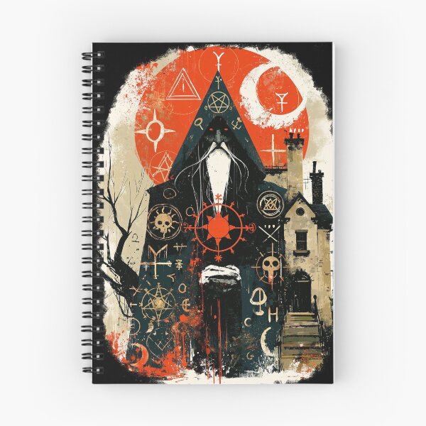 Item preview, The Old Rites: Occult Sorcerer Beneath a Blood Eclipse Folk Horror Art designed and sold by The Wild Kingdom.