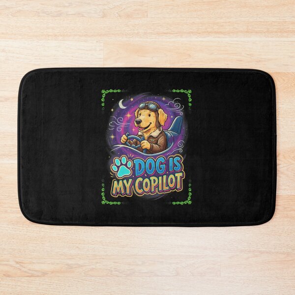 Item preview, Dog Is My Copilot Aviator Golden Retriever designed and sold by SoyLamderma.