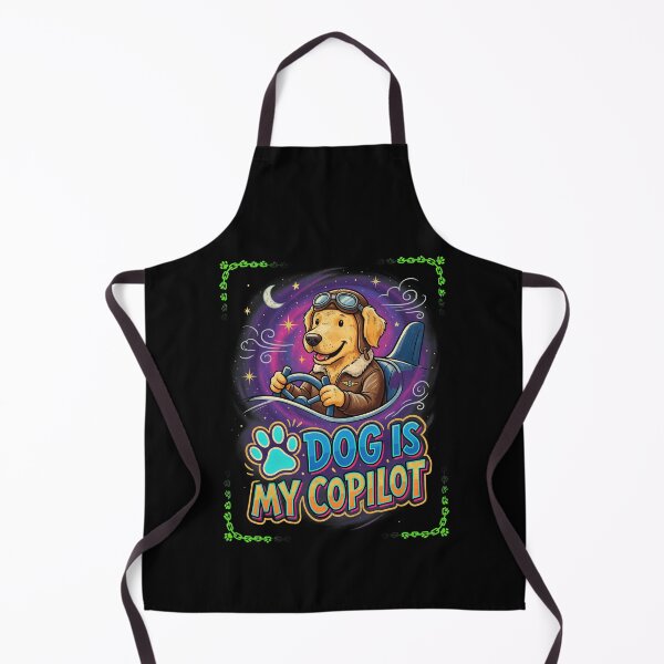 Item preview, Dog Is My Copilot Aviator Golden Retriever designed and sold by SoyLamderma.