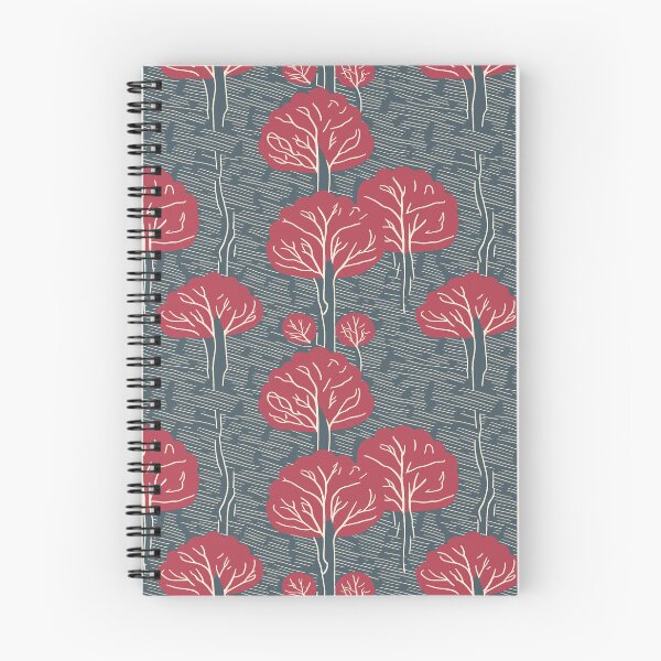 Item preview, Woodland Canopy Cranberry Seamless Tree Pattern designed and sold by ccitypictures.