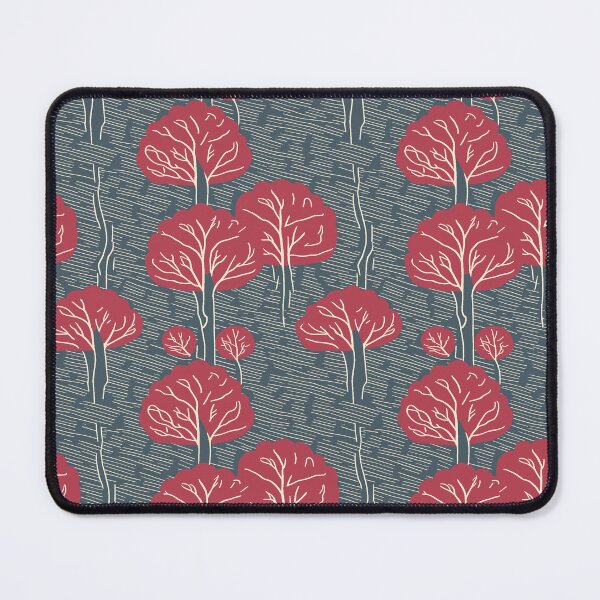 Item preview, Woodland Canopy Cranberry Seamless Tree Pattern designed and sold by ccitypictures.