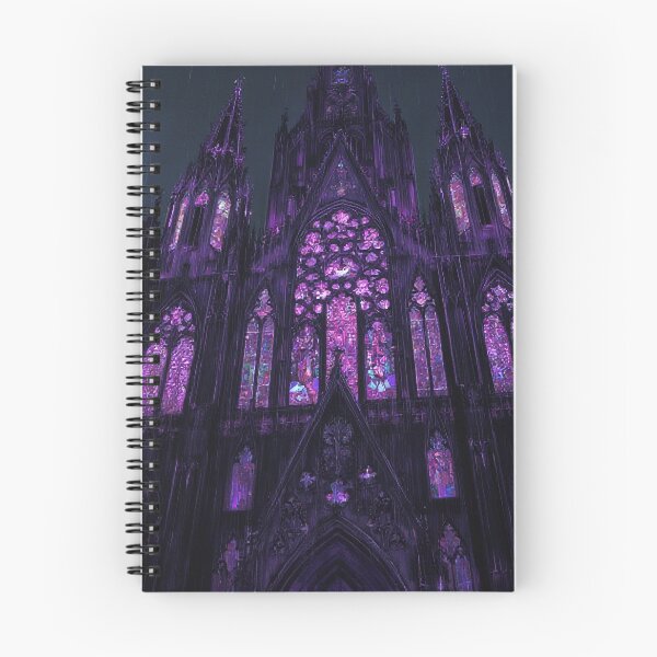 Item preview, Cyberpunk Neo Gothic Cathedral Neon Art designed and sold by StudioForge.