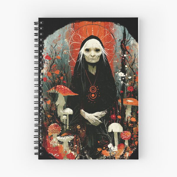 Item preview, The Old Rites: Hooded Mazatec Sage Among Sacred Mushrooms Folk Art designed and sold by The Wild Kingdom.