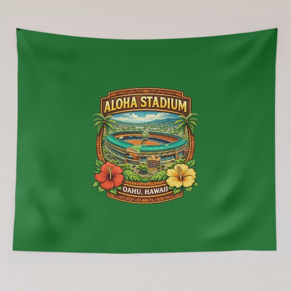 Item preview, Aloha Stadium Oahu Hawaii Vintage Retro Sports Graphic designed and sold by Apex & Anthem .