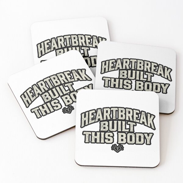 Item preview, Heartbreak Built This Body - Gym & Heartbreak Motivational Quote designed and sold by FitEnvy.