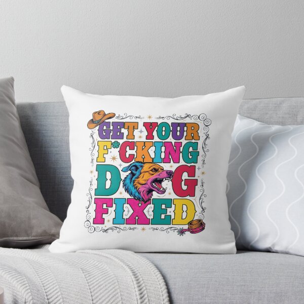 Item preview, Get Your Dog Fixed Retro Cowpoke Animal Welfare designed and sold by SoyLamderma.