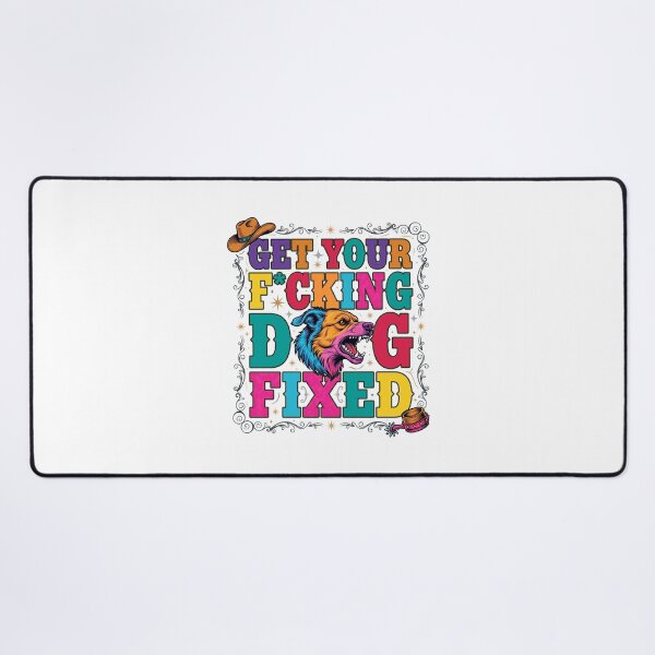 Item preview, Get Your Dog Fixed Retro Cowpoke Animal Welfare designed and sold by SoyLamderma.