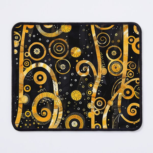 Item preview, Gustav Klimt-Style Golden And Black Abstract Designs designed and sold by DEC02.