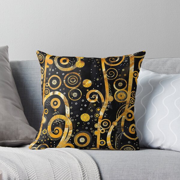 Item preview, Gustav Klimt-Style Golden And Black Abstract Designs designed and sold by DEC02.