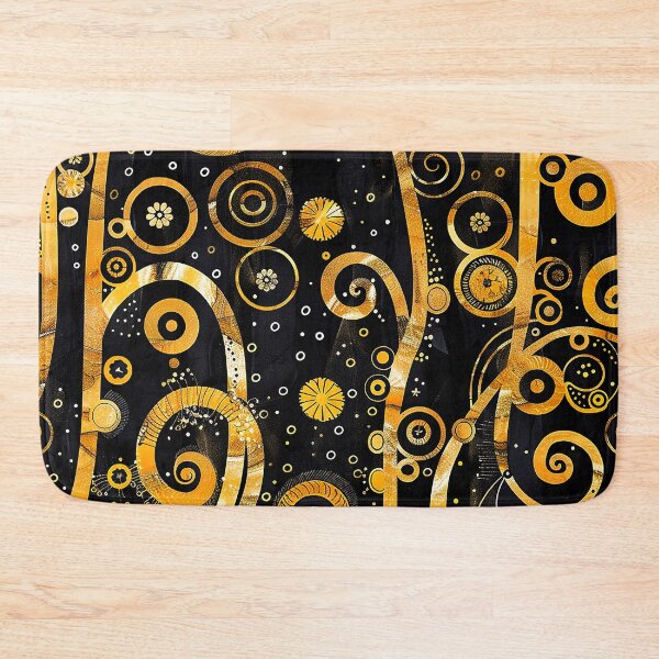Item preview, Gustav Klimt-Style Golden And Black Abstract Designs designed and sold by DEC02.