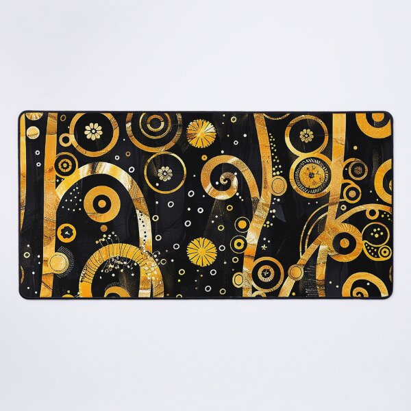 Item preview, Gustav Klimt-Style Golden And Black Abstract Designs designed and sold by DEC02.