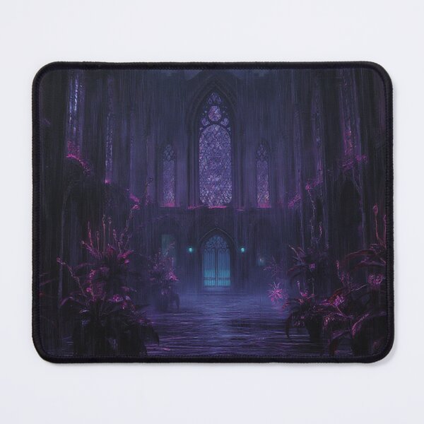 Item preview, Cyberpunk Cybernetic Castle Courtyard Art designed and sold by StudioForge.
