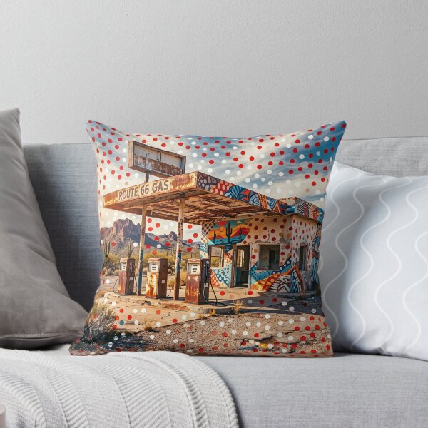 Item preview, Deserted Pop Art Gas Station designed and sold by Home Decor Art.