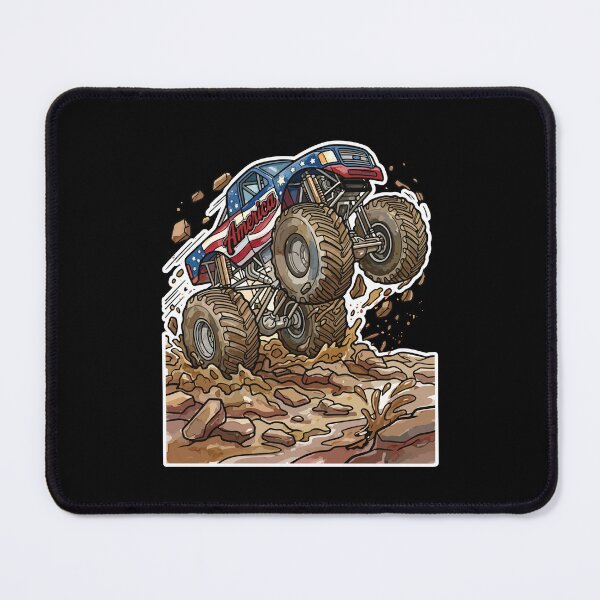 Item preview, America Monster Truck Mud Wheelie designed and sold by jlStopMedia.