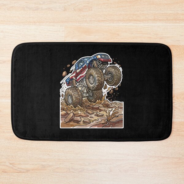 Item preview, America Monster Truck Mud Wheelie designed and sold by jlStopMedia.