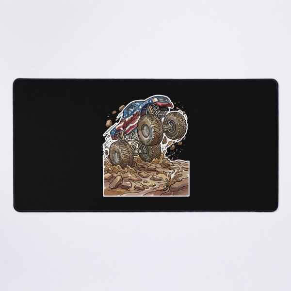 Item preview, America Monster Truck Mud Wheelie designed and sold by jlStopMedia.