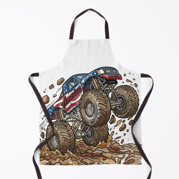 Item preview, America Monster Truck Mud Wheelie designed and sold by jlStopMedia.