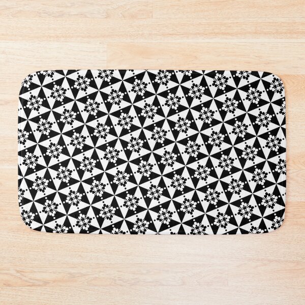 Item preview, Regal Black and White Dynamic Flow Alternating Floral Bowties designed and sold by Here's To Endless Possibilities.